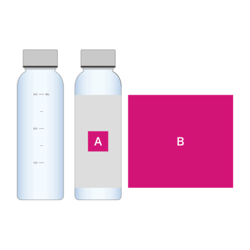 目盛り付フロストボトル360ml シェイカーボール付
