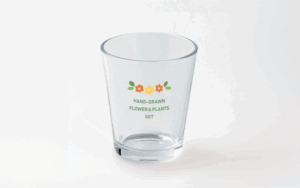 フルカラークリアグラス330ml